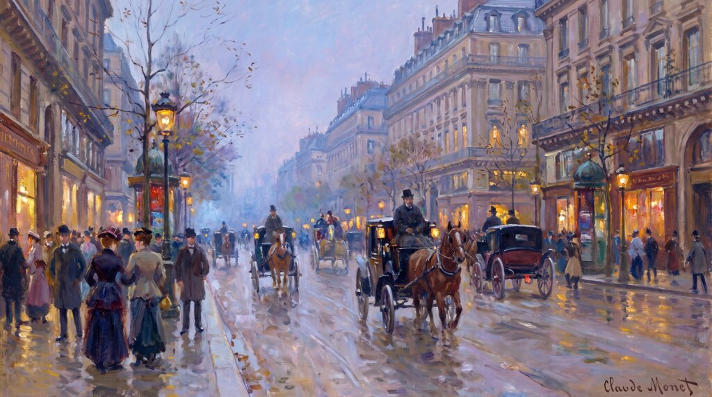 Impressionists on the Parisian boulevards (18 images)